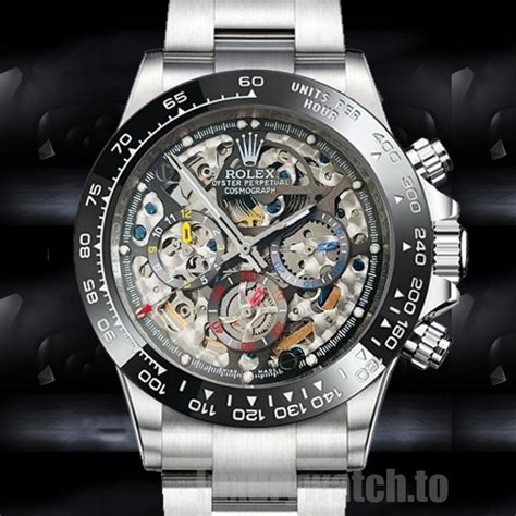 rolex daytona skeleton mad|first skeleton dial rolex.